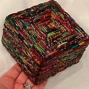 Jewelry Box, gorgeous hand crafted, EUC